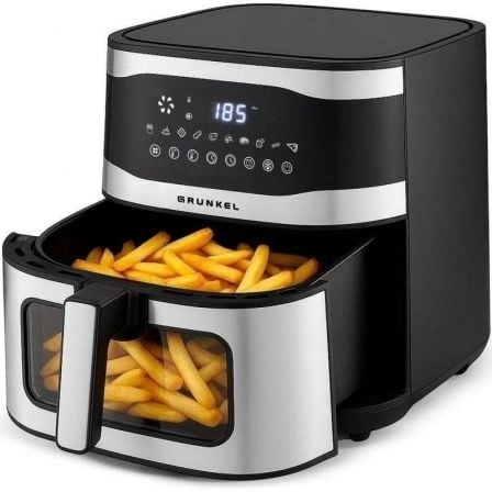 art_grk-pae-fre20maxisteelfryer_1.jpg Freidora por Aire Airfryer / Sin Aceite Grunkel Maxisteelfryer/ 2200W/ Capacidad 9L - Imagen 1