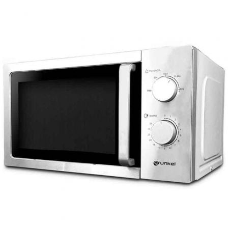 art_grk-pae-mic20mw-20inox_1.jpg Microondas Grunkel MW-20INOX/ 700W/ Capacidad 20L/ Funcion Grill/ Plata - Imagen 1