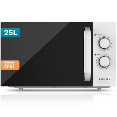 art_grk-pae-mic20mwg-25grill_1.jpg Microondas Grunkel MWG-25GRILL/ 850W/ Capacidad 25L/ Funcion Grill/ Blanco - Imagen 1
