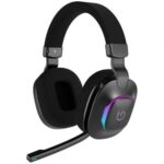 Auriculares Gaming Inalámbricos con Micrófono Hiditec Vortex ARGB/ Jack 3.5/ Bluetooth/ Negros