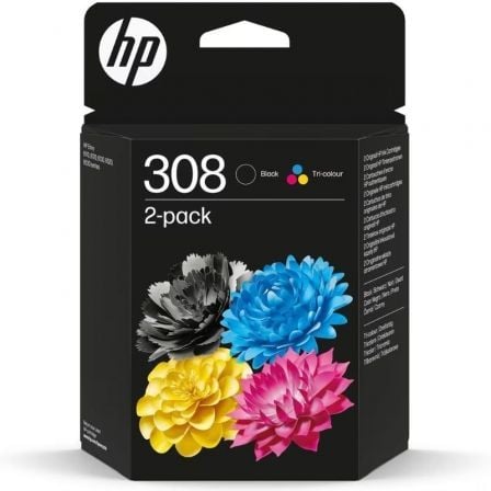 art_hp-c206l6s6ue_1.jpg Cartucho de Tinta Original HP nº308 Multipack/ Negro + Tricolor - Imagen 1