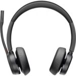 Auriculares Inalámbricos Poly Voyager 4320 + Adaptador BT700 + Base de Carga/ con Micrófono/ Bluetooth/ Negros