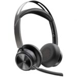 Auriculares Inalámbricos Poly Voyager Focus 2 para Microsoft Teams + Adaptador USB-C-A + Soporte de Carga/ con Micrófono/ Bluetooth/ Negro