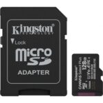 Tarjeta de Memoria Kingston CANVAS Select Plus 128GB microSD XC con Adaptador/ Clase 10/ 150MBs