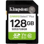 Tarjeta de Memoria Kingston CANVAS Select Plus 128GB SD XC/ Clase 10/ 150MBs