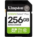 Tarjeta de Memoria Kingston CANVAS Select Plus 256GB SD XC/ Clase 10/ 150MBs