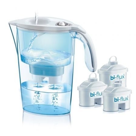 art_lai-pae-jarra20stre20bl20320filt_1.jpg Pack Jarra Filtrante Laica Stream Line/ 2.3L/ Blanca/ Jarra + 3 Filtros BI-FLUX - Imagen 1