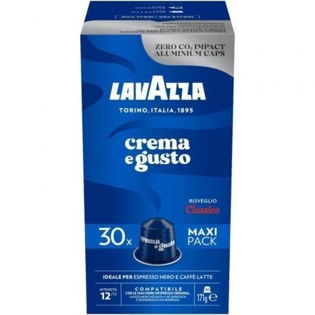 art_lav-cafe20crema20gus20clas2030c_1.jpg Cápsula Lavazza Crema e Gusto Clásico para cafeteras Nespresso/ Caja de 30 - Imagen 1