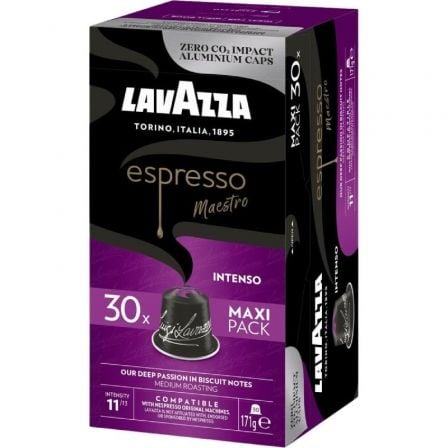 art_lav-cafe20esp20maes20int2030c_1.jpg Cápsula Lavazza Espresso Maestro Intenso para cafeteras Nespresso/ Caja de 30 - Imagen 1