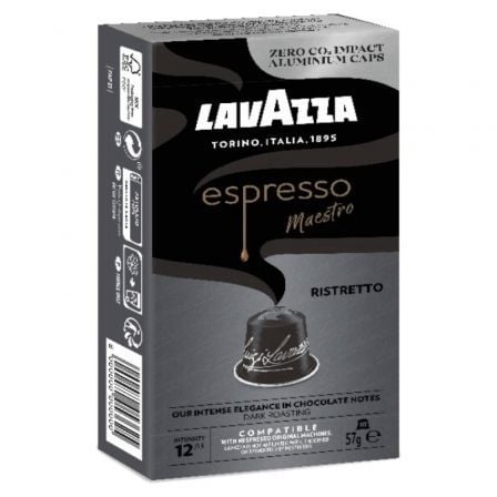 art_lav-cafe20esp20maes20ris2010c_1.jpg Cápsula Lavazza Espresso Maestro Ristretto para cafeteras Nespresso/ Caja de 10 - Imagen 1