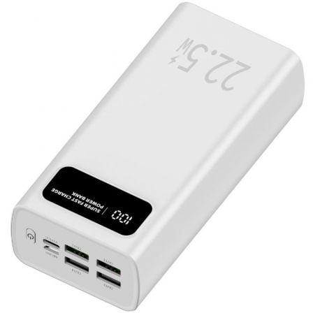 art_leo-bat20powbnk2022205203000020wh_1.jpg Powerbank 30000mAh Leotec LEPOW30W22W/ 22.5W/ Blanca - Imagen 1
