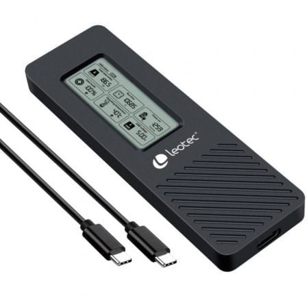 art_leo-caja20lem2ext01_1.jpg Caja Externa para Disco SSD M.2 NVMe Leotec LEM2EXT01/ USB 3.2/ con Pantalla LCD - Imagen 1