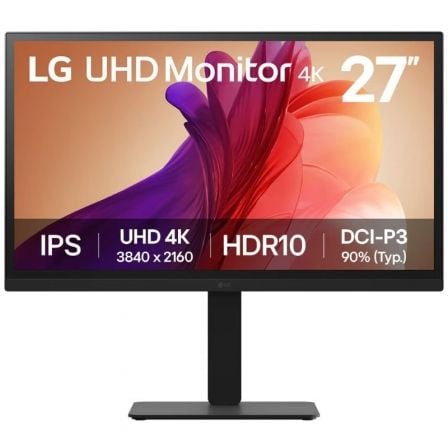 art_lg-m2027ba45u-b_1.jpg Monitor Profesional LG UltraFine 27BA45U-B 27"/ 4K/ Regulable en altura/ Negro - Imagen 1