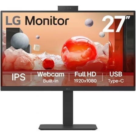 art_lg-m2027ba850-b_1.jpg Monitor Profesional LG 27BA850-B 27"/ Full HD/ Webcam/ Multimedia/ Regulable en altura/ Negro - Imagen 1