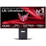 Monitor Gaming Ultrapanorámico LG UltraGear 32GX850A-B 32"/ 4K/ 0.03ms/ 330Hz/ OLED/ Regulable en Altura/ Negro
