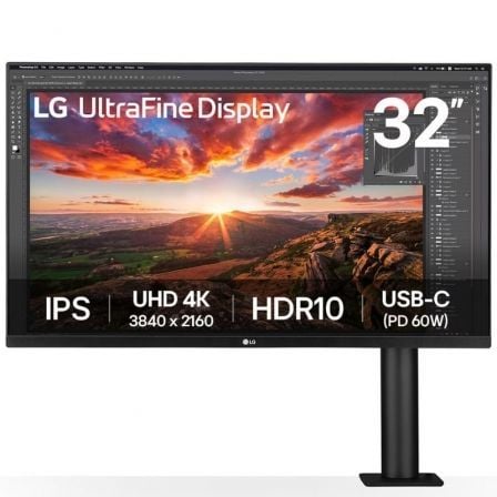 art_lg-m2032un880k-b_1.jpg Monitor Profesional LG UltraFine Display 32UN880K-B 31.5"/ 4K/ Multimedia/ Regulable en altura/ Negro - Imagen 1