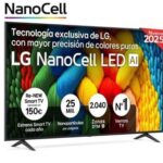 Televisor LG NanoCell 75NANO80A6B 75"/ Ultra HD 4K/ Smart TV/ WiFi