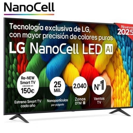 art_lge-tv2075nano80a6b_1.jpg Televisor LG NanoCell 75NANO80A6B 75"/ Ultra HD 4K/ Smart TV/ WiFi - Imagen 1