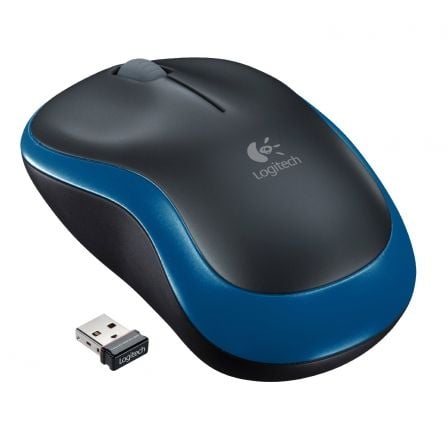 art_log-mou20m18520azul_1.jpg Ratón Inalámbrico Logitech M185/ Hasta 1000 DPI/ Azul - Imagen 1