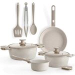 Pack Batería de Cocina Monix Denmark/ Cazo Ø16cm/ Sarten Ø24cm/ Cacerolas Ø20 - 24cm/ Aluminio Fundido/ Apta para Inducción