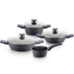 Pack Batería de Cocina Monix Martín Berasategui/ Cazo Ø16cm/ Cacerolas Ø20 - 24 - 28cm/ Aluminio Forjado/ Apta para Inducción