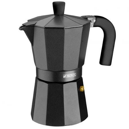 art_mon-cafetera20m640009_1.jpg Cafetera Italiana Monix Noir M640009/ 9 Tazas/ Negra - Imagen 1