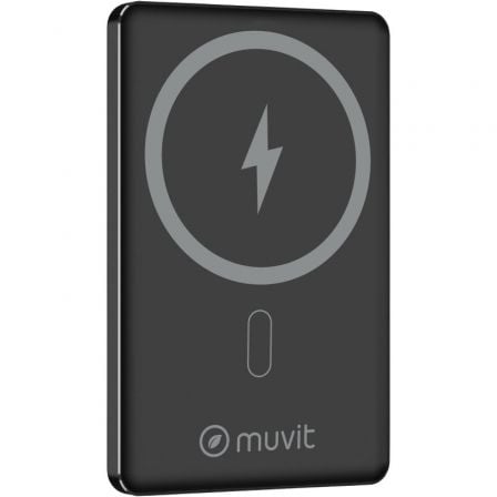 art_muv-bat20mcchp0009_1.jpg Powerbank 5000mAh Muvit For Change MCCHP0009/ 20W/ Wireless/ Negra/ Incluye Cable USB Tipo-C - Imagen 1
