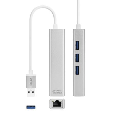art_nan-adp20102003200403_1.jpg Hub USB 3.0 Nanocable 10.03.0403/ 3xUSB/ 1xRJ45/ Gris - Imagen 1