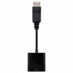 Conversor Nanocable 10.16.0602/ DisplayPort Macho - VGA Hembra/ 15cm/ Negro