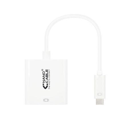 art_nan-adp20102016204102_1.jpg Conversor Nanocable 10.16.4102/ USB Tipo-C Macho - HDMI Hembra/ 15cm/ Blanco - Imagen 1