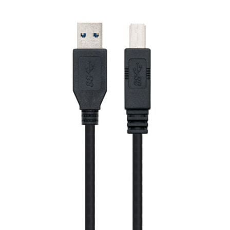 art_nan-cab20102001200802-bk_1.jpg Cable USB 3.0 Impresora Nanocable 10.01.0802-BK/ USB Tipo-B Macho - USB Macho/ 2m/ Negro - Imagen 1