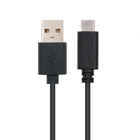 art_nan-cab20102001202100_1.jpg Cable USB 2.0 Tipo-C Nanocable 10.01.2100/ USB Tipo-C Macho - USB Macho/ 480Mbps/ 50cm/ Negro - Imagen 1