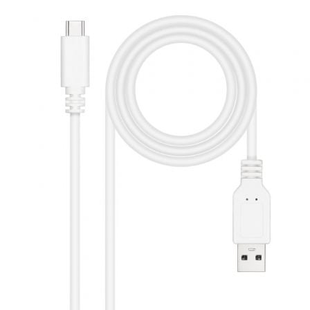 art_nan-cab20102001202101-l150-w_1.jpg Cable USB 2.0 Nanocable 10.01.2101-L150-W/ USB Tipo-C Macho - USB Macho/ 480Mbps/ 1.5m/ Blanco - Imagen 1