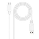 Cable USB 2.0 Nanocable 10.01.2103-W/ USB Tipo-C Macho - USB Macho/ 480Mbps/ 3m/ Blanco