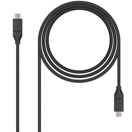 art_nan-cab20102001204101_1.jpg Cable USB 3.1 Nanocable 10.01.4101/ USB Tipo-C Macho - USB Tipo-C Macho/ 1m/ Negro - Imagen 1