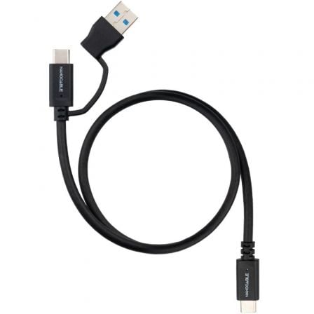 art_nan-cab20102001204801_1.jpg Cable USB 3.2 Tipo-C Nanocable 10.01.4801/ USB Tipo-C Macho/ USB Macho - USB Tipo-C Macho/ Hasta 60W/ 10Gbps/ 1m/ Negro - Imagen 1