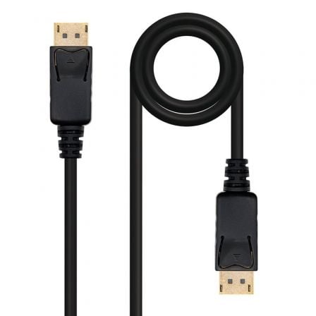 art_nan-cab20102015202302_1.jpg Cable DisplayPort 1.2 4K Nanocable 10.15.2302/ DisplayPort Macho - DisplayPort Macho/ 2m/ Negro - Imagen 1