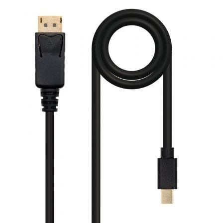 art_nan-cab20102015202402_1.jpg Cable Mini DisplayPort 1.2 4K Nanocable 10.15.2402/ Mini DisplayPort Macho - DisplayPort Macho/ 2m/ Negro - Imagen 1