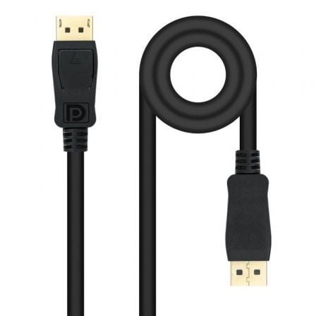 art_nan-cab20102015202602_1.jpg Cable DisplayPort Nanocable 10.15.2602/ DisplayPort Macho - DisplayPort Macho/ 2m/ Negro - Imagen 1