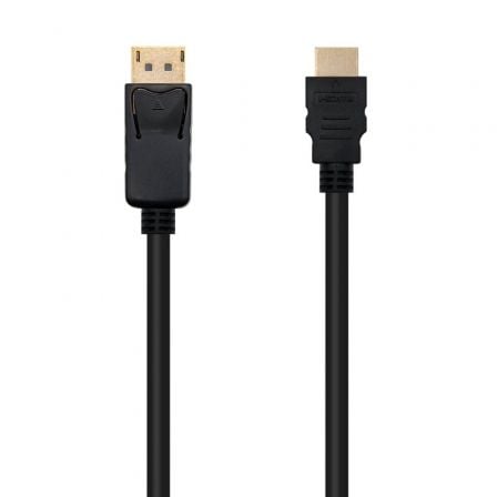 art_nan-cab20102015204301_1.jpg Cable Conversor Nanocable 10.15.4301/ Displayport Macho - HDMI Macho/ 1m/ Negro - Imagen 1