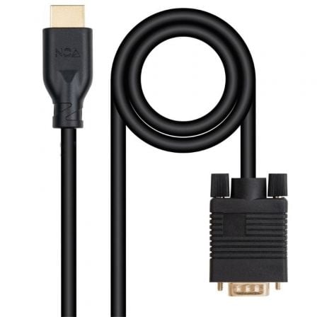 art_nan-cab20102015204602_1.jpg Cable Conversor Nanocable 10.15.4602/ VGA Macho - HDMI 8K Macho/ 1.8m/ Negro - Imagen 1