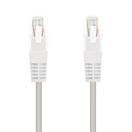 art_nan-cab20102020200101-w_1.jpg Cable de Red RJ45 UTP Nanocable 10.20.0101-W Cat.5e/ 1m/ Blanco - Imagen 1
