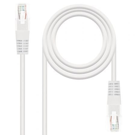art_nan-cab20102020200400-l3020w_1.jpg Cable de Red RJ45 UTP Nanocable 10.20.0400-L30 Cat.6/ 30cm/ Blanco - Imagen 1
