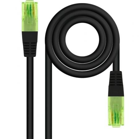 art_nan-cab20102020201400-bk_1.jpg Cable de Red RJ45 UTP Nanocable 10.20.1400-BK Cat.6/ 50cm/ Negro - Imagen 1