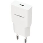 Cargador de Pared Nanocable 10.10.2021/ 1xUSB Tipo-C/ 20W/ Blanco