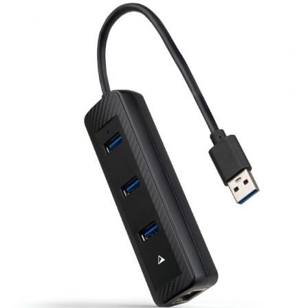 art_nan-hub20102016204604_1.jpg Hub USB 3.0 Nanocable 10.16.4604/ 3xUSB/ 1xRJ45/ Negro - Imagen 1
