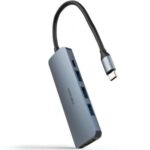 Docking Tipo-C Nanocable 10.16.4605/ 3xUSB/ 1xHDMI 4K/ 1xUSB Tipo-C PD/ Gris