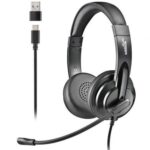 Auriculares NGS VOX605 USB-C/ con Micrófono/ USB Tipo-C/ Negros
