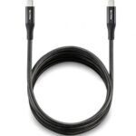 Cable USB 4.0 Tipo-C NGS KNOT/ USB Tipo-C Macho - USB Tipo-C Macho/ Hasta 240W/ 40Gbps/ 2m/ Negro