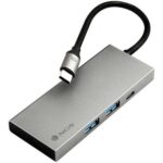 Docking USB Tipo-C NGS WonderDock4 Pro/ 2xUSB/ 1xUSB Tipo-C DP/ 1xHDMI 4K/ Gris